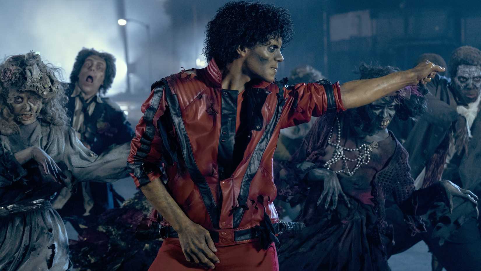 Jaafar Jackson performing Thriller as Michael Jackson in Michael