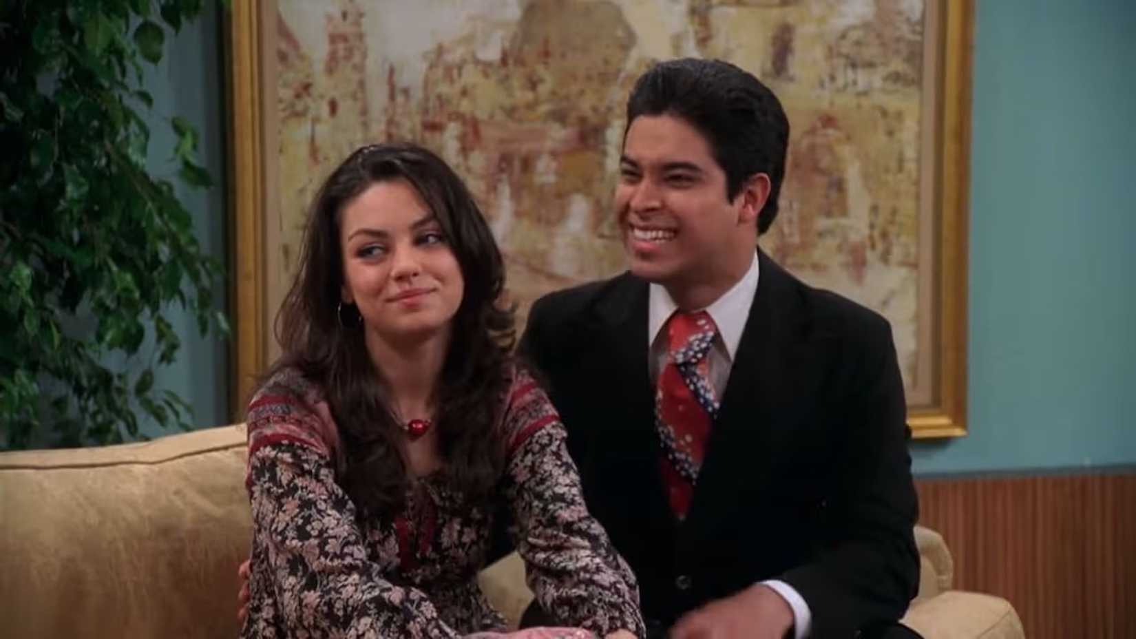 Jackie and Fez on That '70s Show.