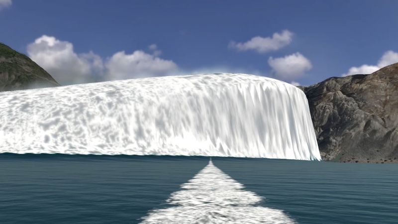 Ride a jet ski through a re-creation of an Alaska mega-tsunami with the help of science