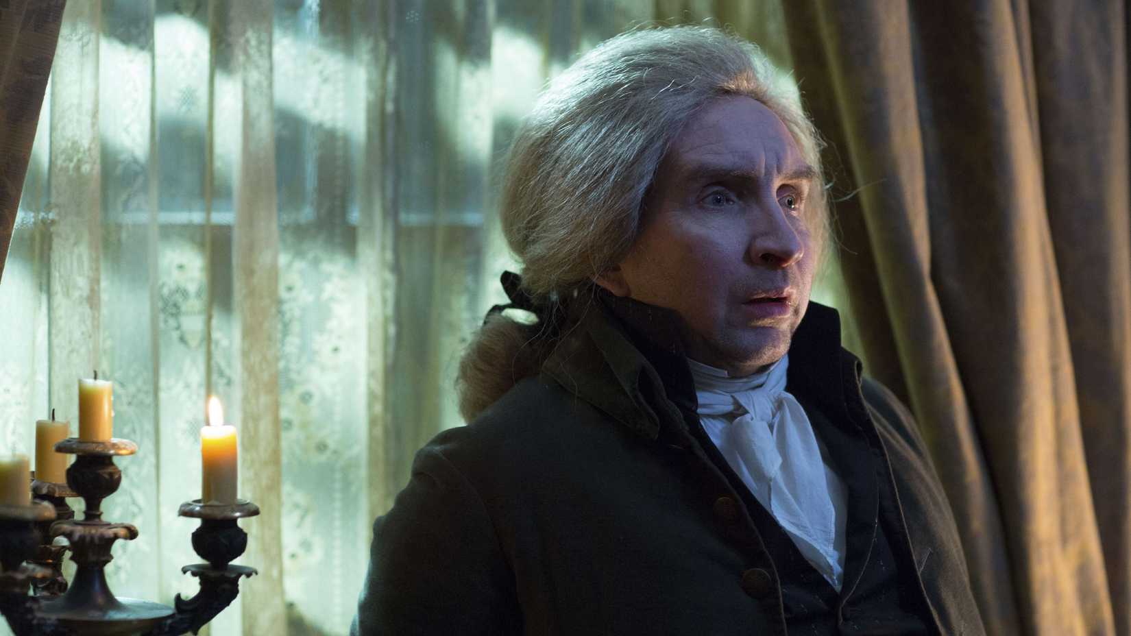 Gilbert Norrell (Eddie Marsan) looking shocked in Jonathan Strange & Mr Norrell.