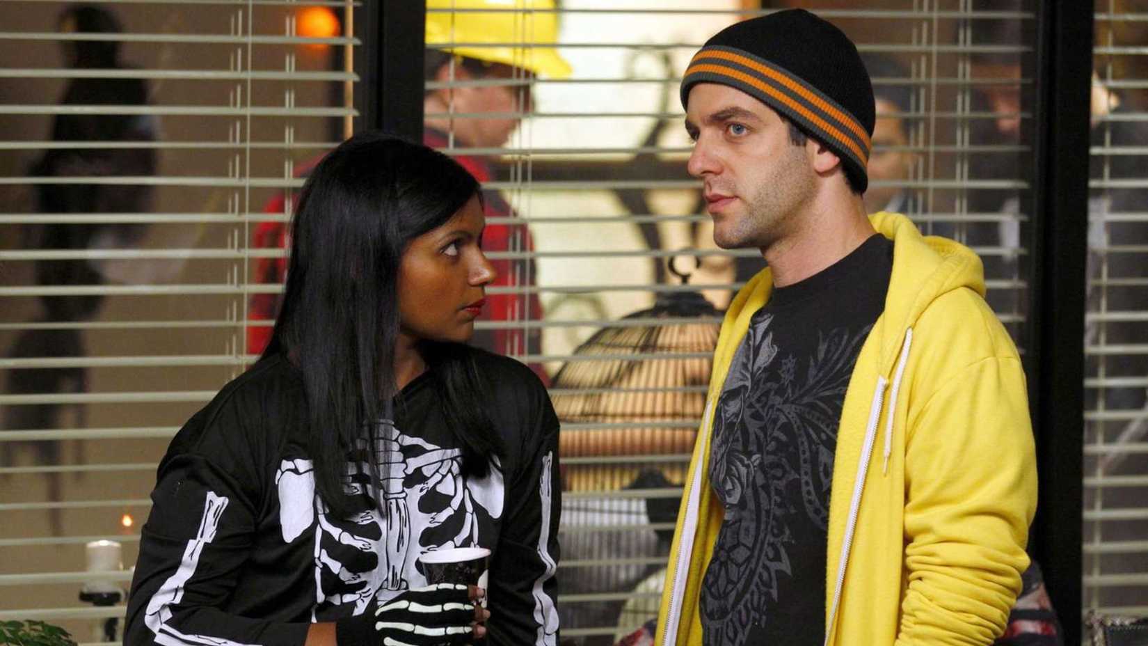 Kelly and Ryan at a Halloween party in The Office.