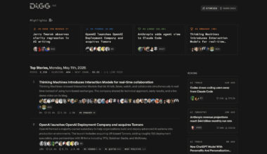 Digg Is Back Again, This Time To Aggregate AI News