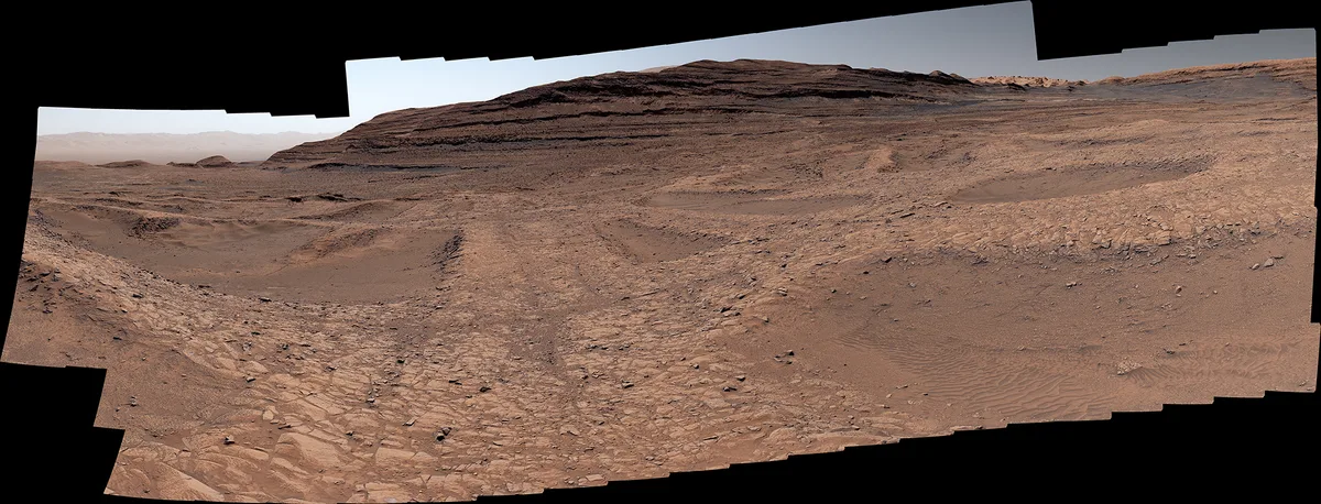 Spiderweb-like bodywork formations seen by NASA’s Curiosity Mars rover on 26 September 2025. Credit: NASA/JPL-Caltech/MSSS