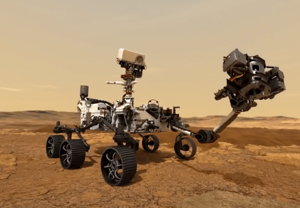 Motiv supplied the robotic arm for the Mars 2020 Perseverance rover Credit: Motive Space