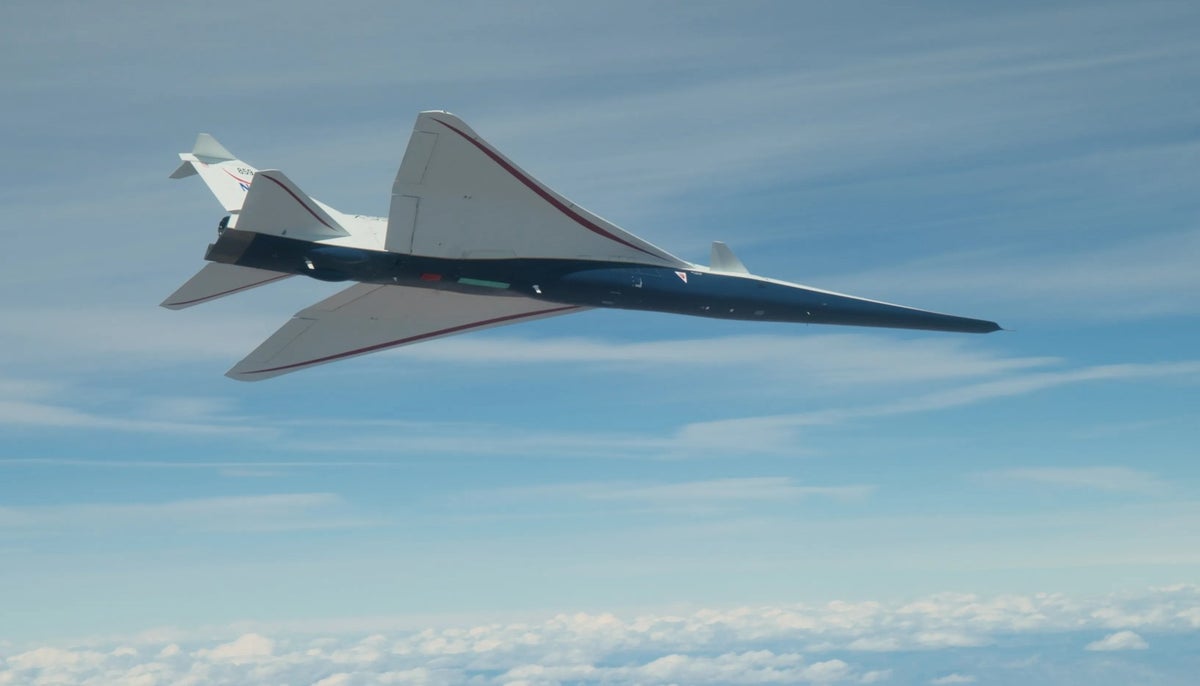 Watch NASA test its new X-59 jet designed to go faster than the speed of sound