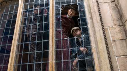 Princess Gulun Shou'an, Moriarty, and Sherlock in Young Sherlock