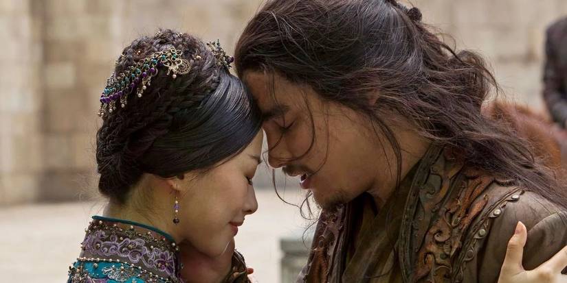 Princess Kokachin (Zhu Zhu) and Prince Jingim (Remy Hii) in Marco Polo