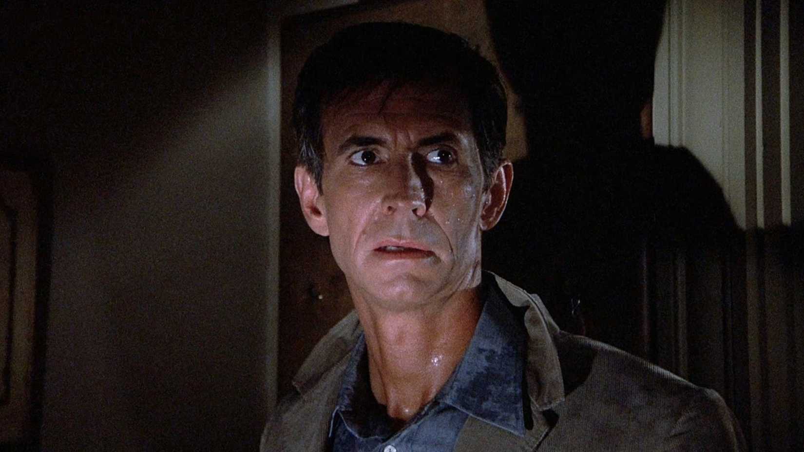 Norman looks disturbed in Psycho II
