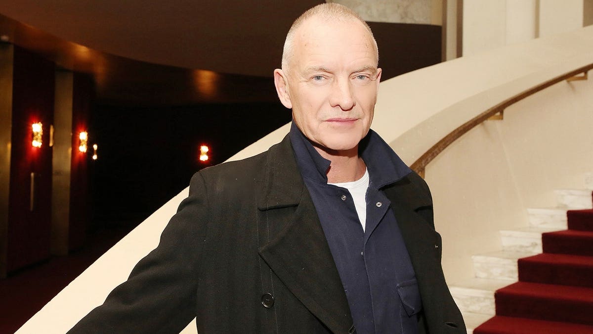 Sting at a photocall for "The Last Ship" in New York City in November 2025.