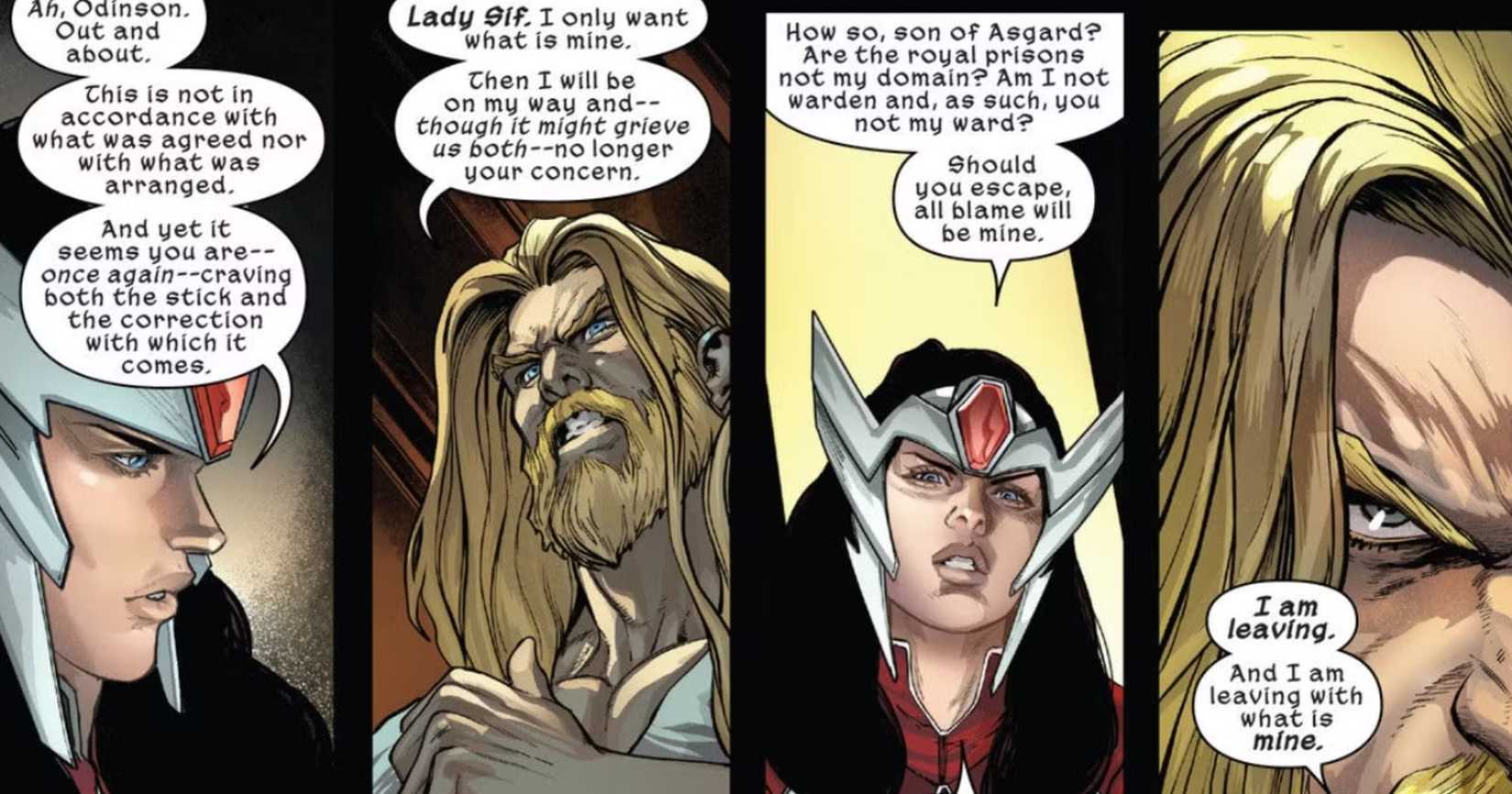 ultimate thor and sif arguing