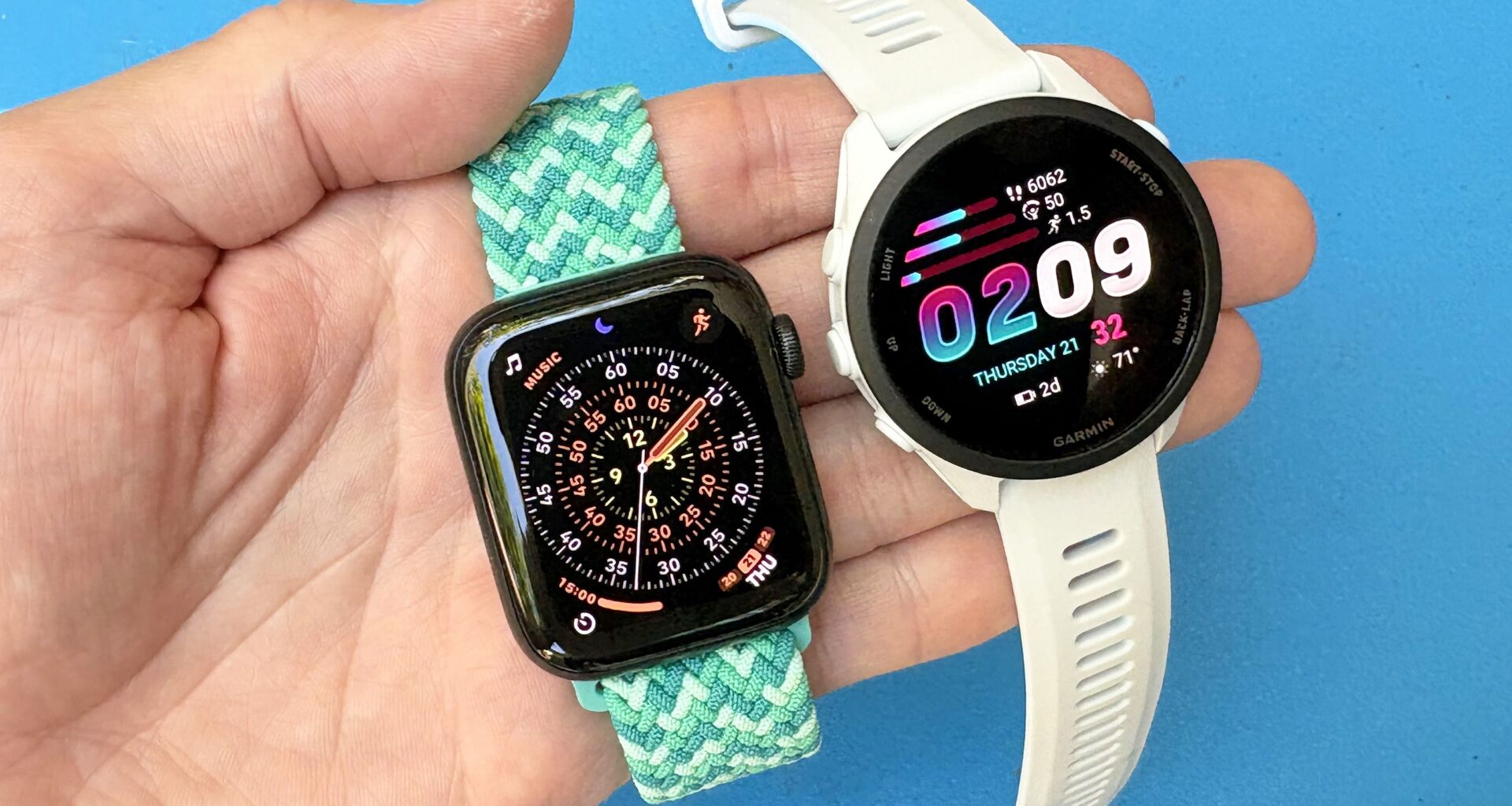 I walked 5,500 steps with the Apple Watch SE 3 vs Garmin Forerunner 70 — and this smartwatch won