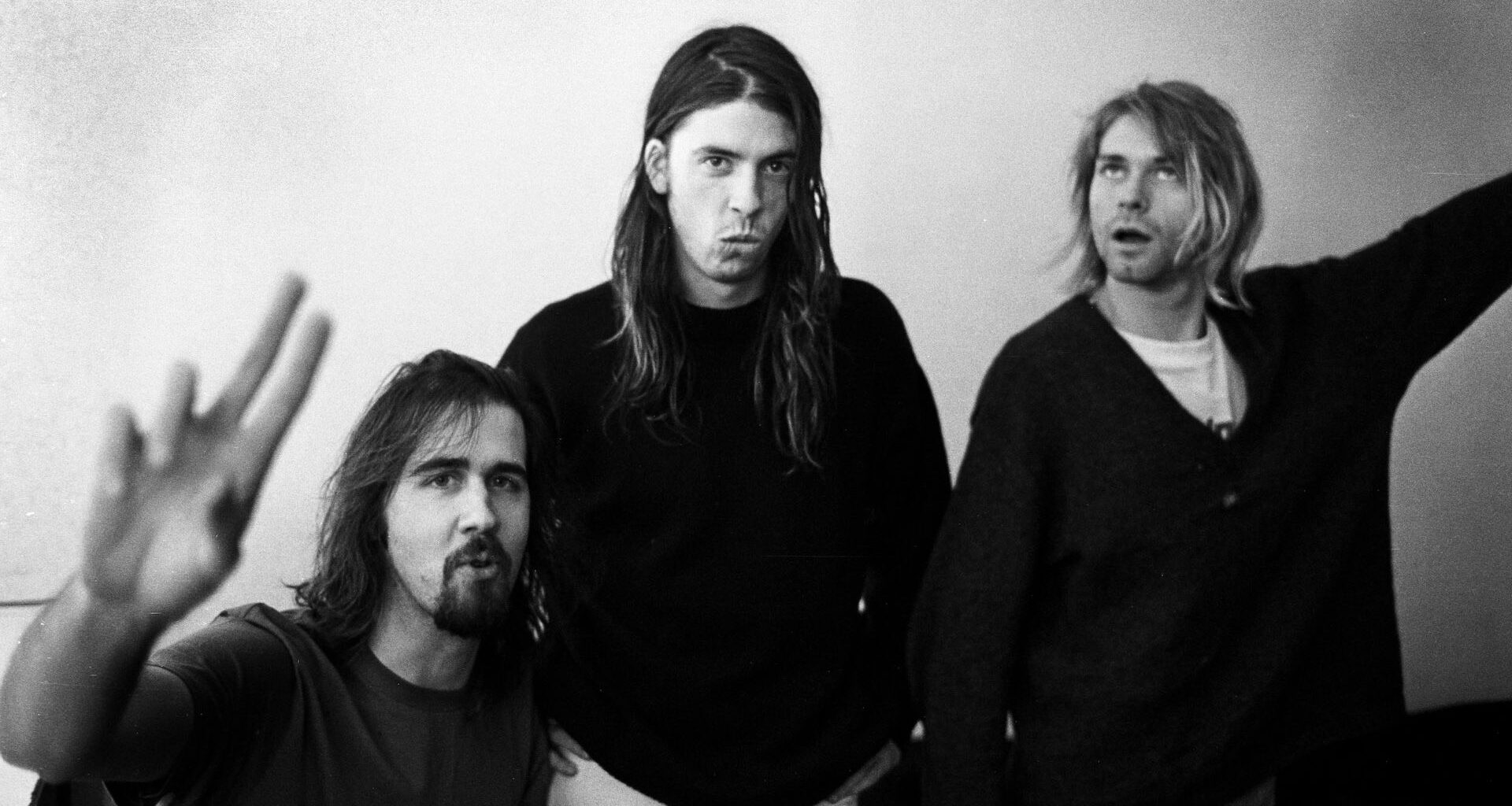 Nirvana backstage in Vooruit, Gent, Belgium, 23/11/1991