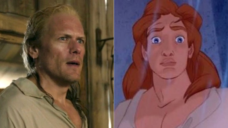 Jamie in Outlander and Beauty and the Beast
