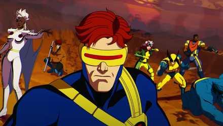 X-Men '97 trailer shot showing the team preparing for a fight on a mountainside