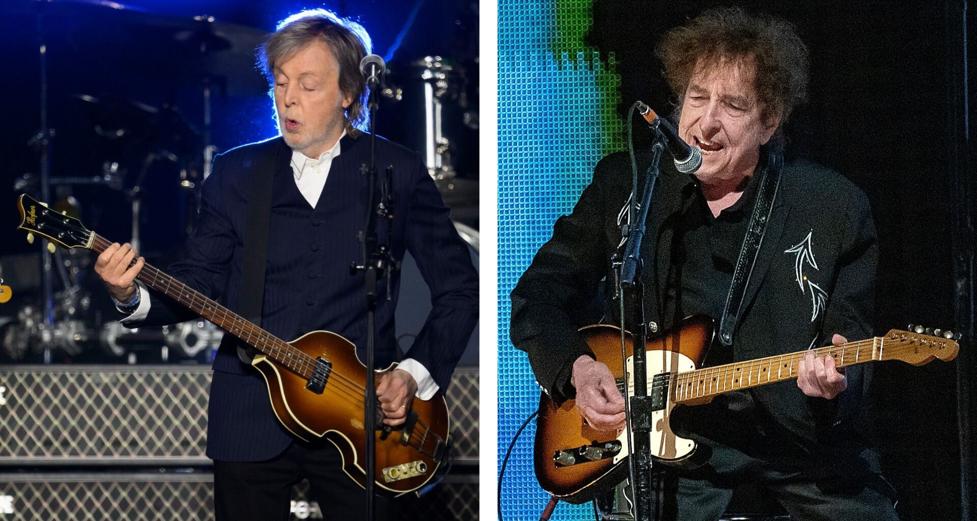 Paul McCartney and Bob Dylan