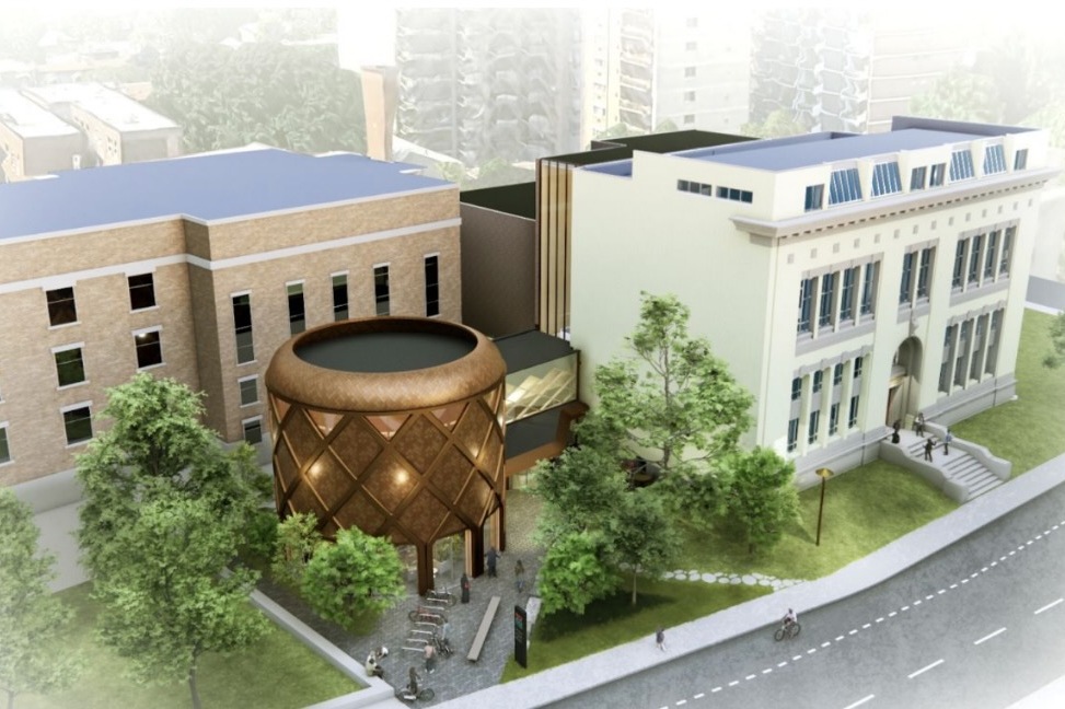 Artist's rendition of building project
