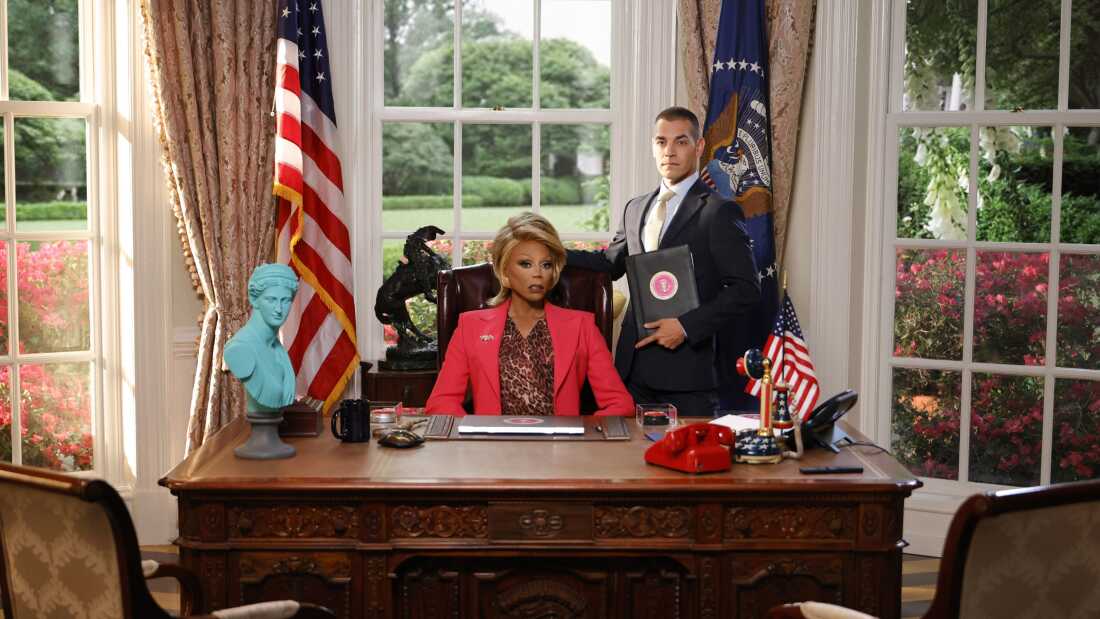 RuPaul and Matt Rogers in Stop! That! Train!