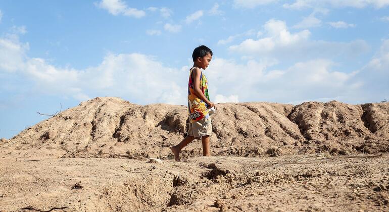 Triple climate threats affect nearly half the world’s children