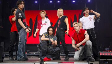 K-pop boy group Stray Kids perform during the Governors Ball Music Festival at Flushing Meadows Corona Park in the Queens borough of New York, June 6. AP-Yonhap