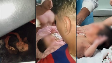 Mother and baby rescued from rubble 32 hours after Venezuela earthquakes – video
