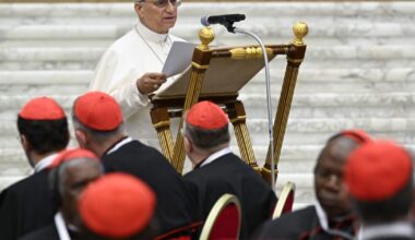 Pope Leo tells cardinals war is 'never blessed by God'