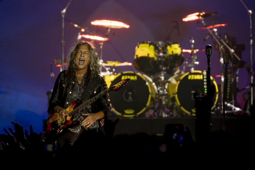 Metallica's Kirk Hammett Falls Off Stage During Dublin Show