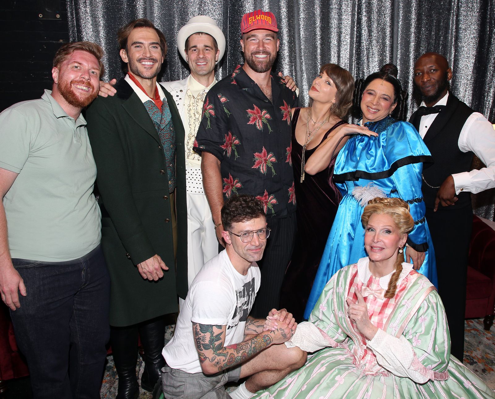 NEW YORK NEW YORK JUNE 13 Producer Lucas McMahon Cheyenne Jackson Martin Landry director Sam Pinkleton Travis Kelce...