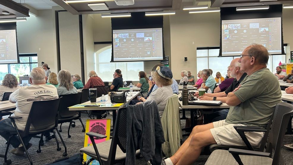 Picture are several Kalamazoo County residents who say they want to amend The Road Commission of Kalamazoo County's SS4A project. (Princess Jhané Stepherson/WWMT)