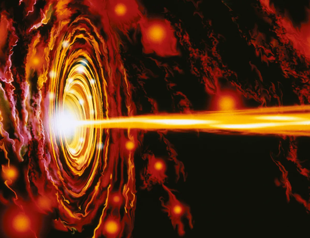 An illustration of a supermassive black hole