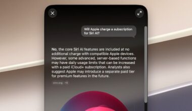 Apple could charge for Siri AI from 2027