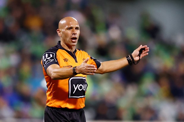 NRL referee Ashley Klein.