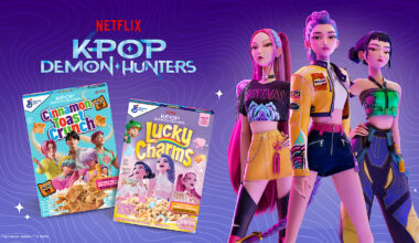 KPop Demon Hunters Releases HUNTR/X Peach Mango Lucky Charms and Saja Boys Cinnamon Toast Crunch
