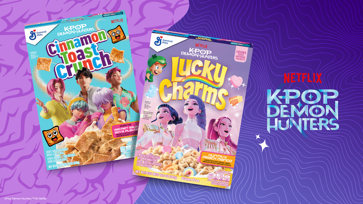'K-Ppp Demon Hunters' Cinnamon Toast Crunch and Lucky Charms