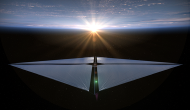 Advanced Composite Sail concept from NASA. Credit - NASA Ames Research Center / NASA / Aero Animation / Ben Schweighart