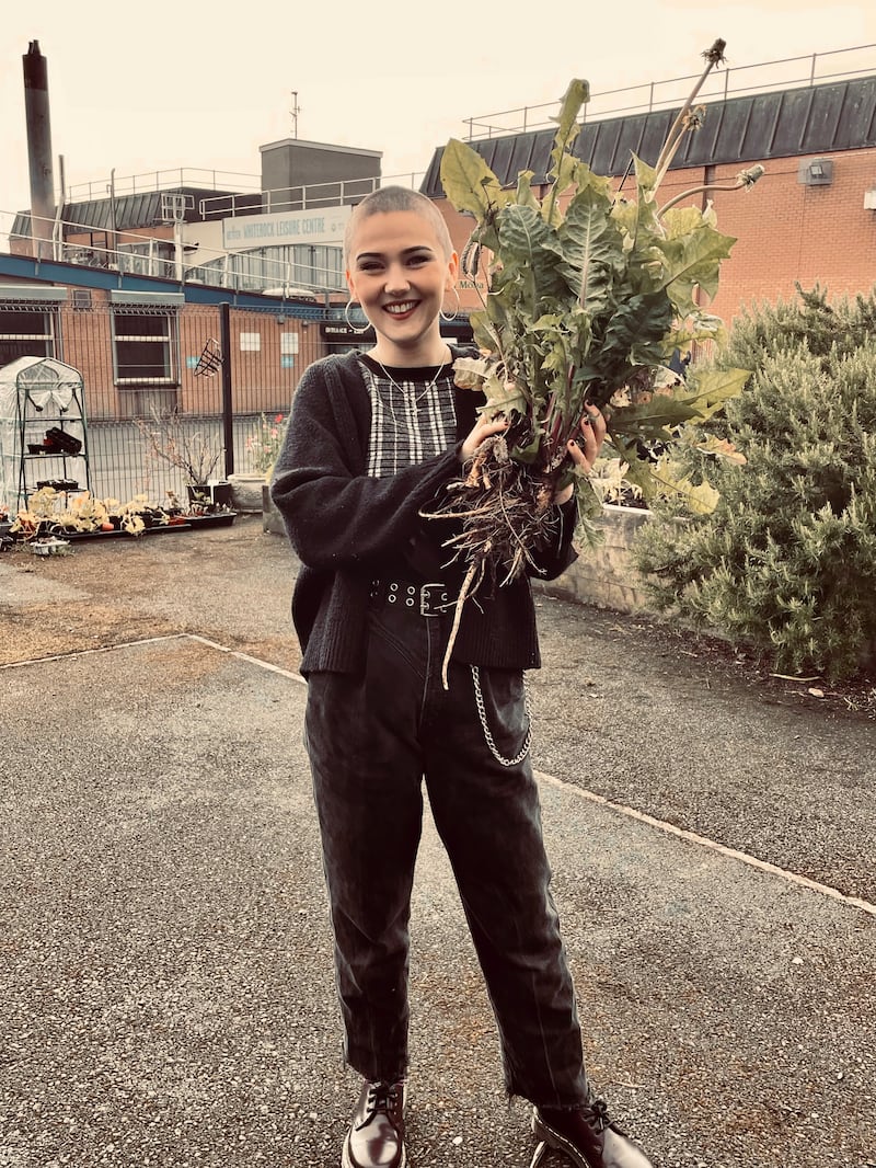 Leasha Hogan, a community and folk herbalist in Belfast