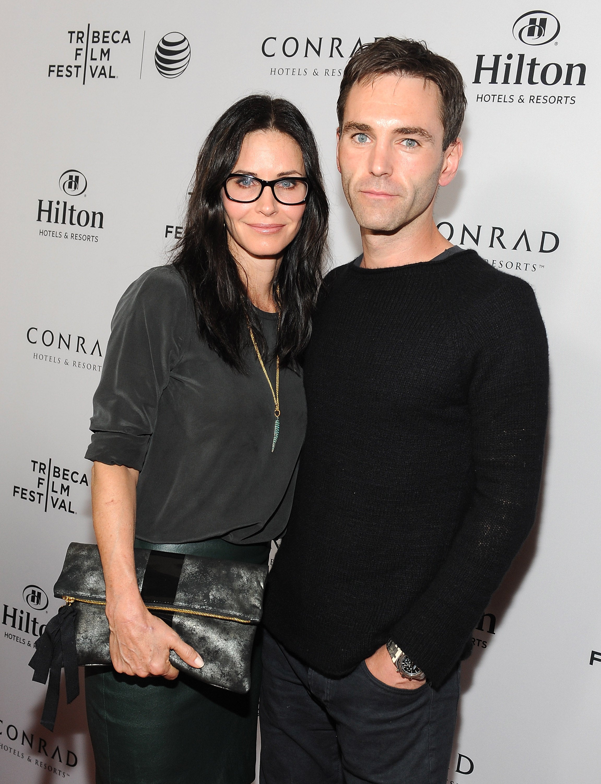 Courteney Cox and recording artist Johnny McDaid back in 2014