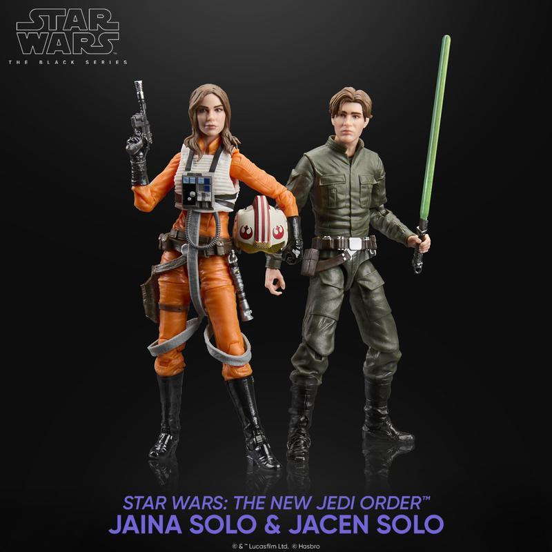 Hasbro figures for Jacen and Jaina Solo.