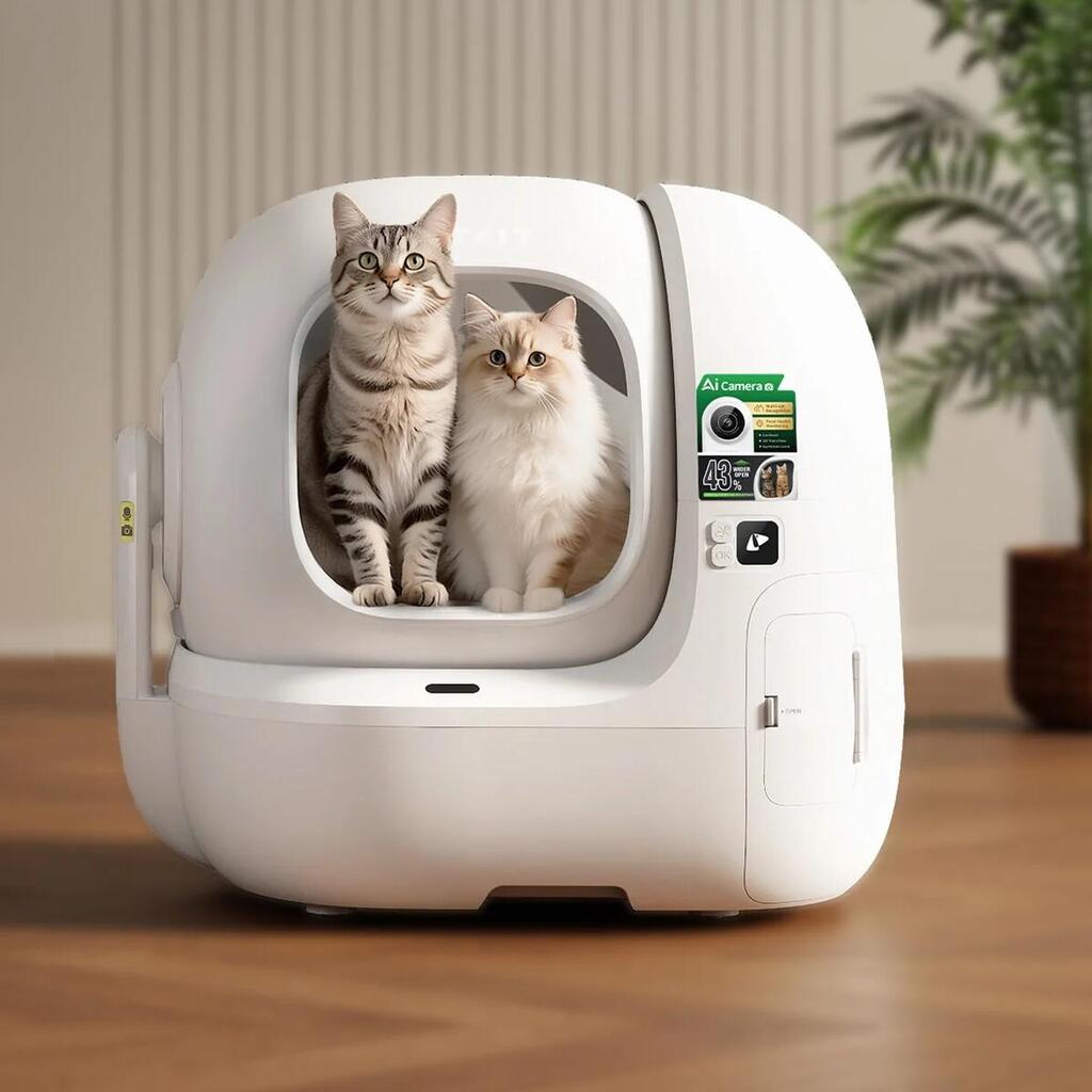 Purobot Max Pro 2 litter box. In practice, it is best suited for one cat that is not too large (Photo: PETKIT) ארגז החול Purobot Max Pro 2