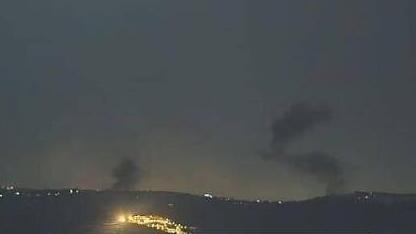 Israeli strikes in Beit Yahoun תקיפה בבית יאחון ליד בנת ג'ביל