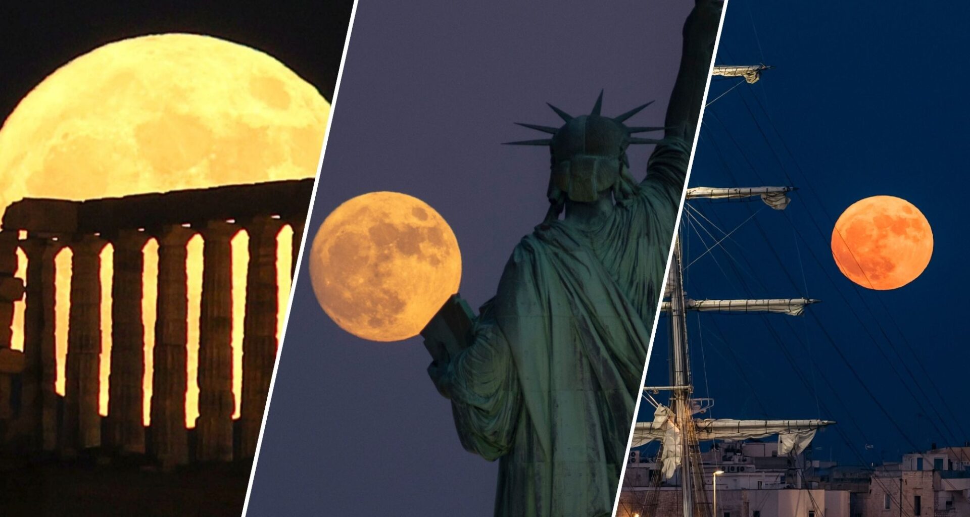 June's Strawberry Moon serves up a low-hanging treat for skywatchers worldwide. Here are our favorite photos