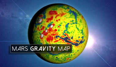 Map showing just how varied Martian gravity is over its surface. Credit - NASA's Scientific Visualization Studio