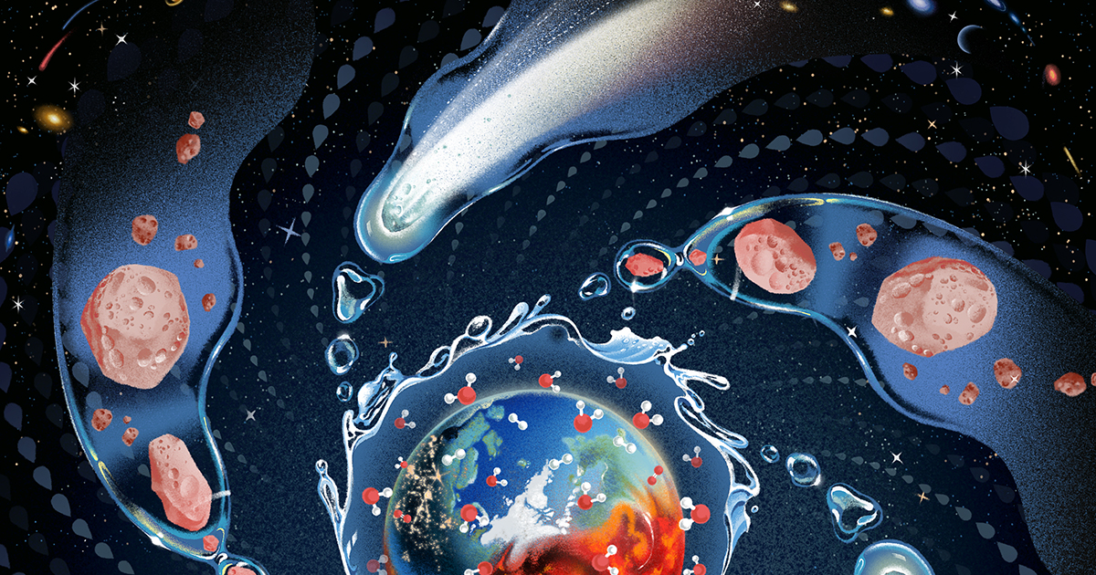 Where Did Earth Get Its Oceans? Maybe It Made Them Itself.