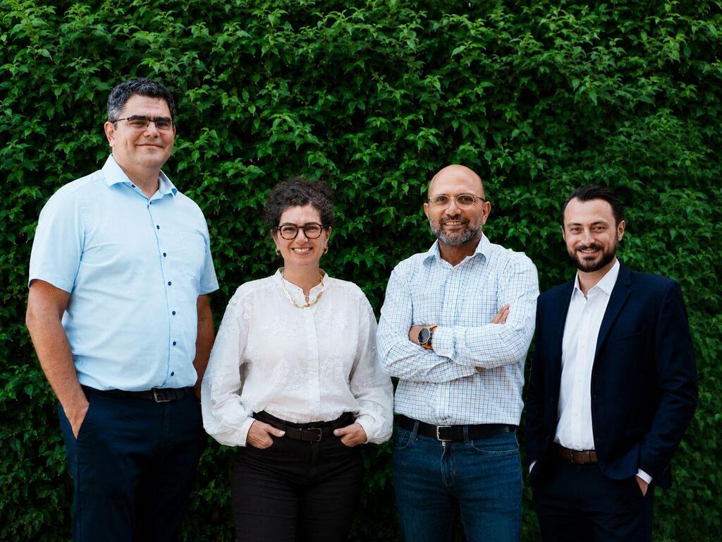 From left to right: János Lazányi, CEO of PCB Engineering; Hila Manoach, Chief People Officer at Quantum Machines; Shaul Galila, Chief Operating Officer (COO) at Quantum Machines; and Itamar Sivan, CEO and co-founder of Quantum Machines.