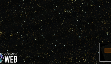 A section of the COSMOS-Web map, zoom x4. Credit: COSMOS-Web Collaboration.