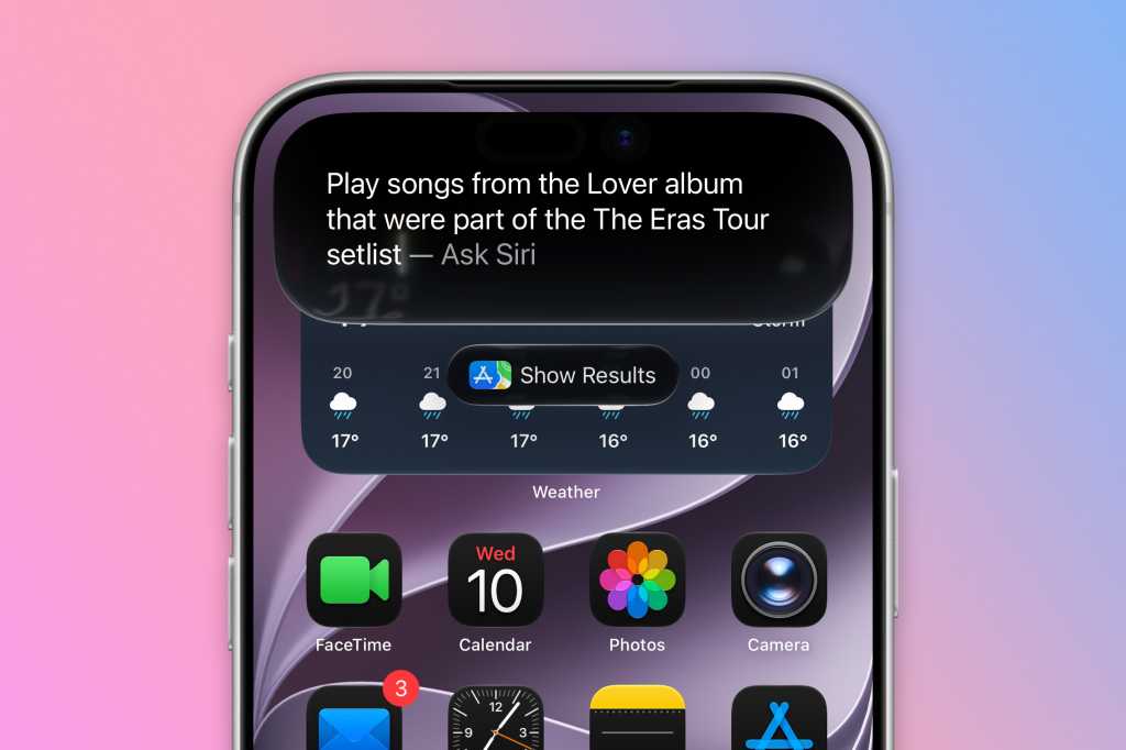Asking Siri AI to get Eras Tour songs from Lover album