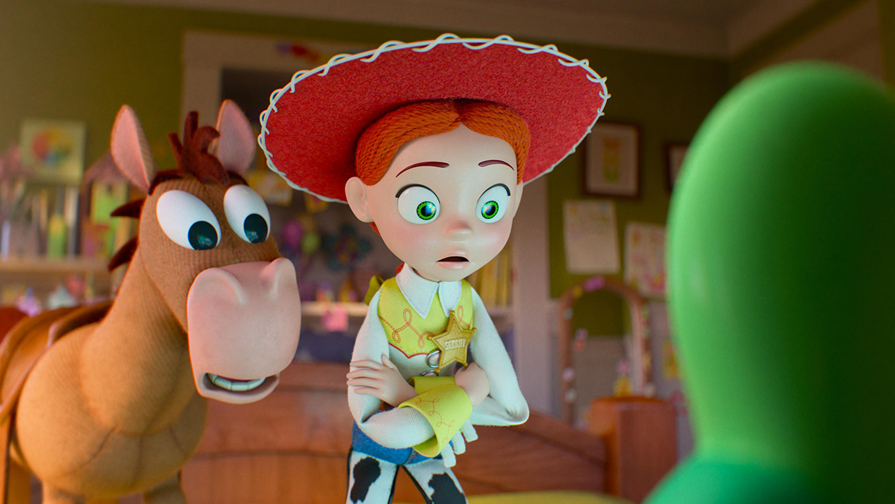 (L-R): Bullseye and Jessie with Lilypad in Disney and Pixar's Toy Story 5