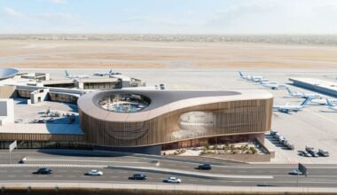 Impression of new Ben Gurion Airport hotel  credit: Ami Shinar Architects