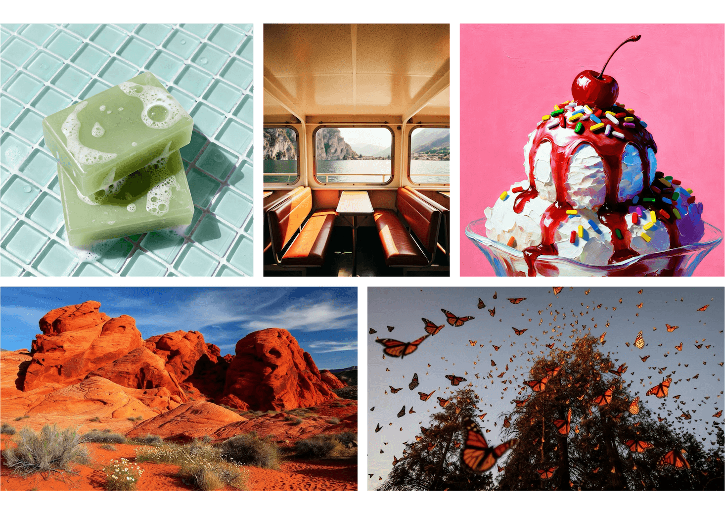 Examples of images generated with ADM 3 Cloud.