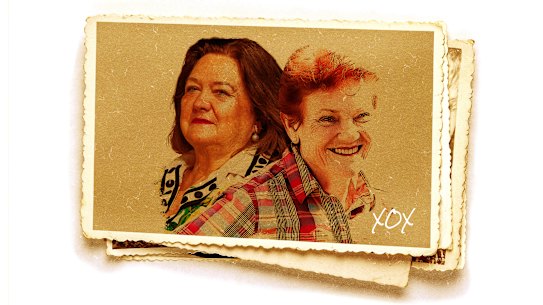Gina Rinehart and Pauline Hanson.