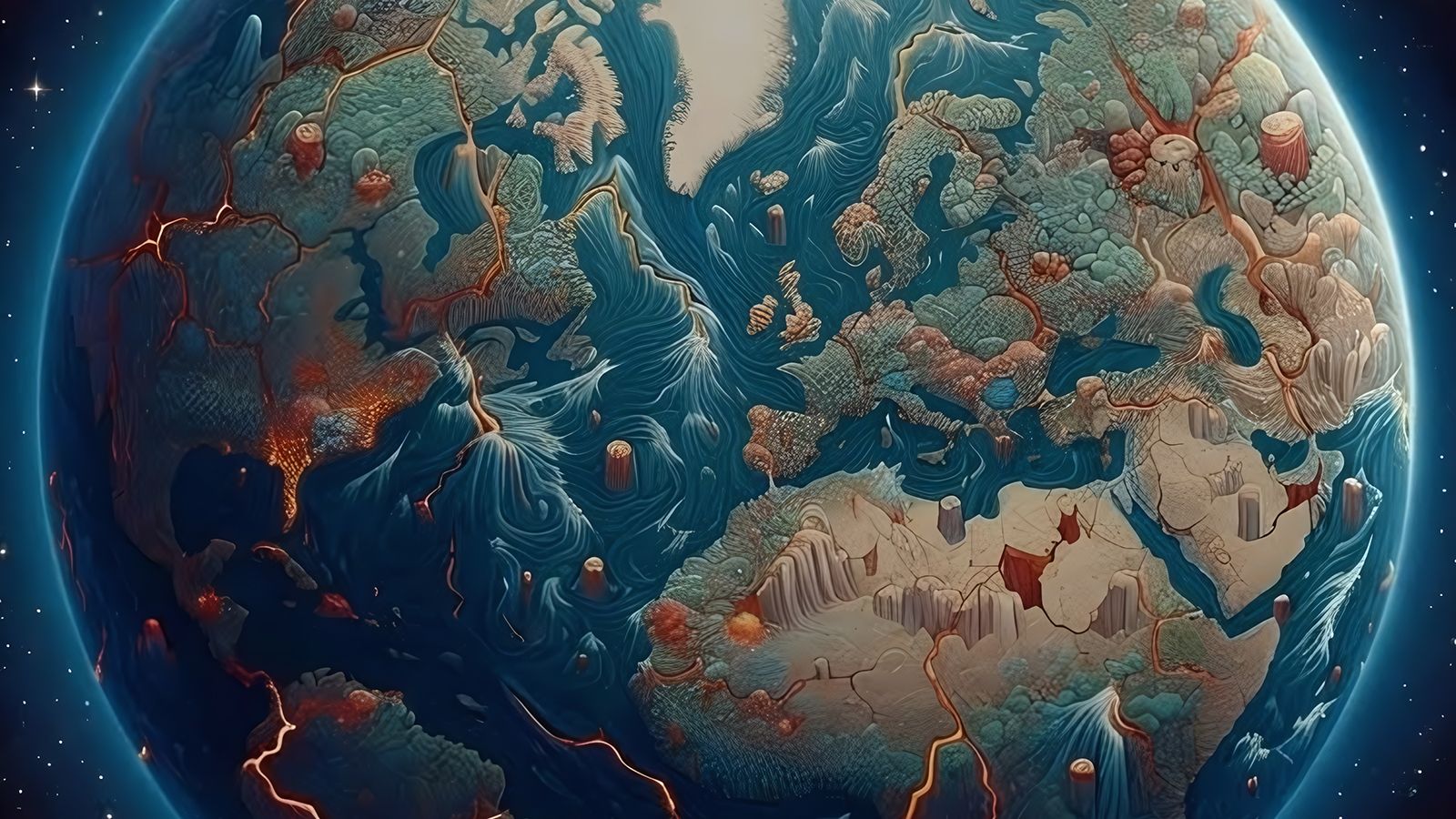 Images from an AI transmedia project